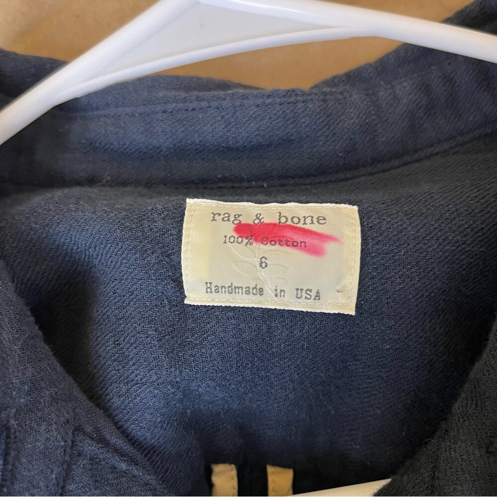 Rag & Bone Blue Button Front Romper - image 8